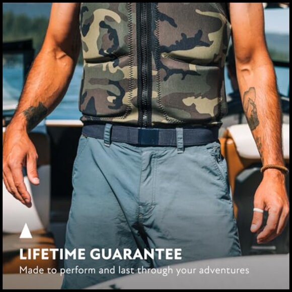 Metal Free Buckle Adventure Belt with Performance Stretch main image 4
